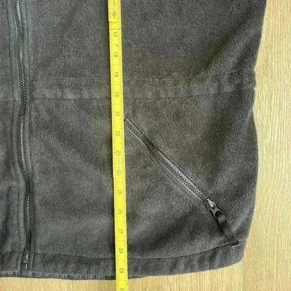 Columbia Women’s Full Zip Fleece Jacket 2XL Black Adjustable Cinch Waist - Picture 11 of 13